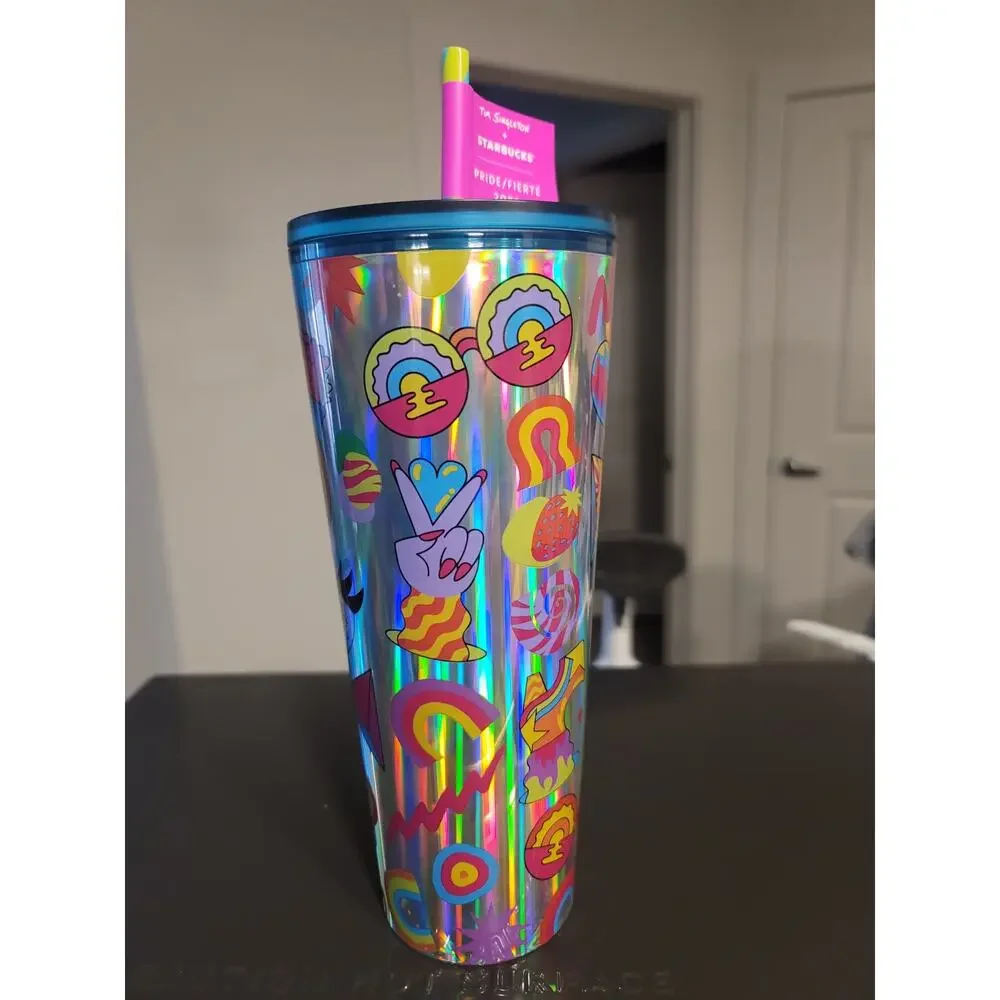 Starbucks x Tim Singleton Silver Pride Tumbler